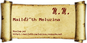 Mailáth Meluzina névjegykártya